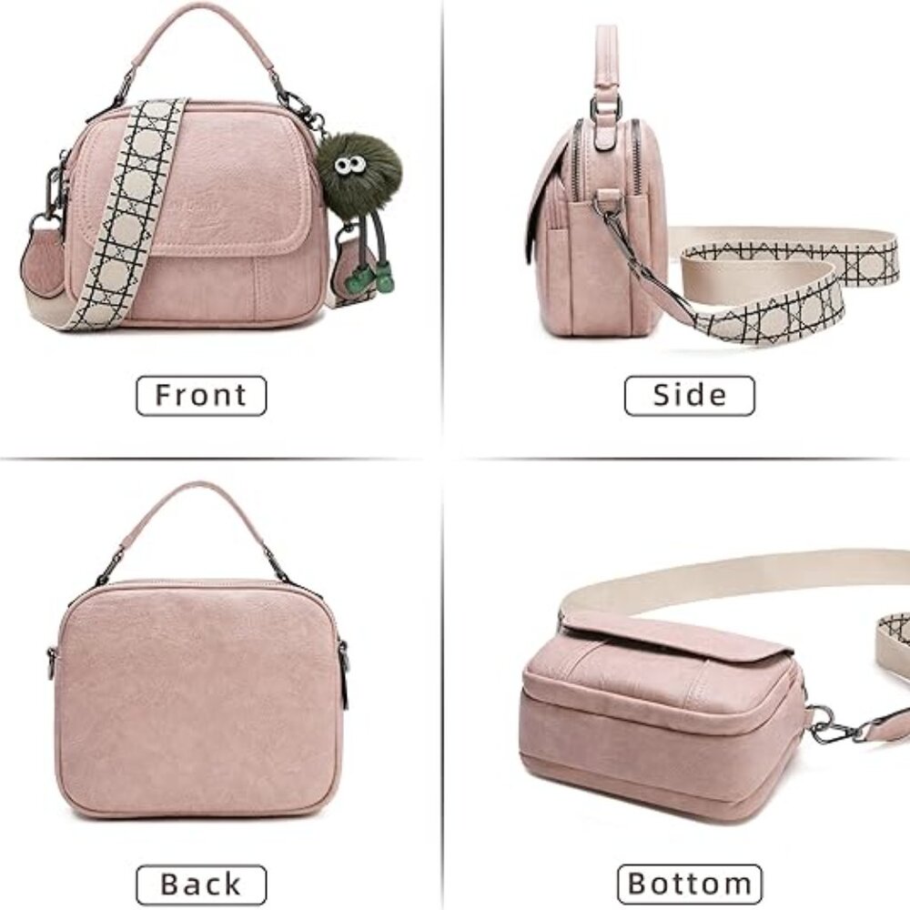 Love Deliver Small Crossbody Bags for Women Trendy, Soft Leather Crossbody Purse - Picture 2 of 6